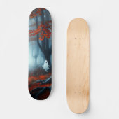 Skateboard Forêts éffrayantes d'automne avec un fantôme (Recto)