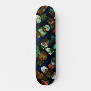 Skateboard Formas geométricas irrégulier e textura deformada