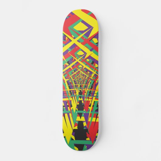 Skateboard Formes Abstraites (Recto)