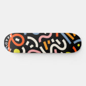 Skateboard Formes Abstraites modernes Nom personnalisé person (Horz)