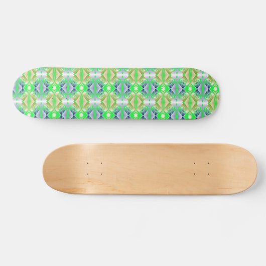 Skateboard Formes brillantes en diamant coloré (Horz)