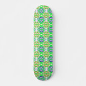 Skateboard Formes brillantes en diamant coloré (Devant)