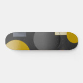 SKATEBOARD FORMES GÉOMÉTRIQUES JAUNES NOIRES (Horz)