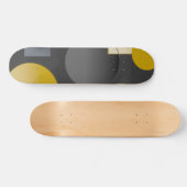 SKATEBOARD FORMES GÉOMÉTRIQUES JAUNES NOIRES (Horz)