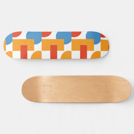 Skateboard Formes géométriques modernes d'art Abstrait (Horz)