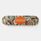 Skateboard Formes géométriques modernes et cool Art psychédél (Horz)