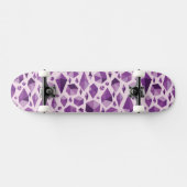 Skateboard Formes géométriques pourpres de bijou (Horz)