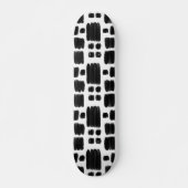 Skateboard Formes peintes en noir et blanc (Devant)