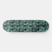 Skateboard Formes rectangulaires en vert foncé et tacheté (Horz)