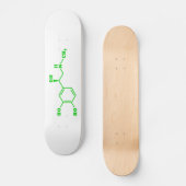 Skateboard Formule chimique moléculaire d'adrénaline (Recto)