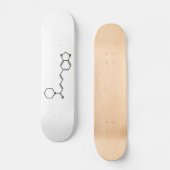 Skateboard Formule chimique moléculaire de poivre noir Piperi (Recto)