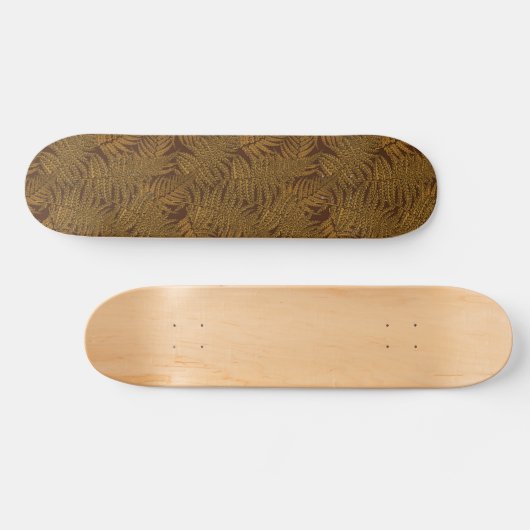 Skateboard Foule automnale sur brun (Horz)