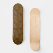 Skateboard Foule automnale sur brun (Recto)