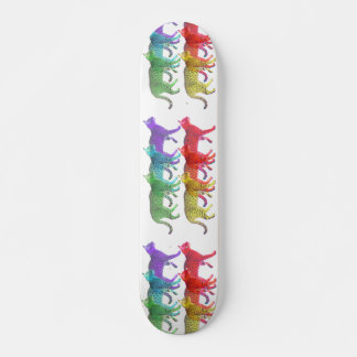Skateboard Foule de chats colorés