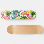 Skateboard Fourgonnette de surf vintage (Horz)