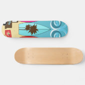 Skateboard Fourgons hippies surfants sans valeur de plage de (Horz)