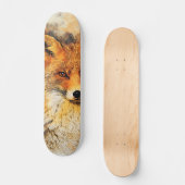 Skateboard #fox de renard de planche à roulettes (Recto)