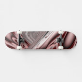 Skateboard Fractal Rouge en Fleur (Horz)