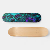 Skateboard Fractale abstraite cosmique de Digitals (Horz)