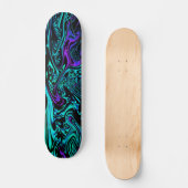 Skateboard Fractale abstraite cosmique de Digitals (Recto)