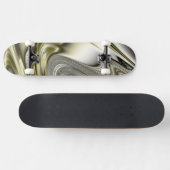 Skateboard Fractale d'or de fleur (Horz)