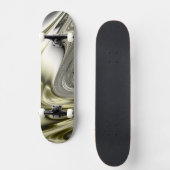 Skateboard Fractale d'or de fleur (Recto)