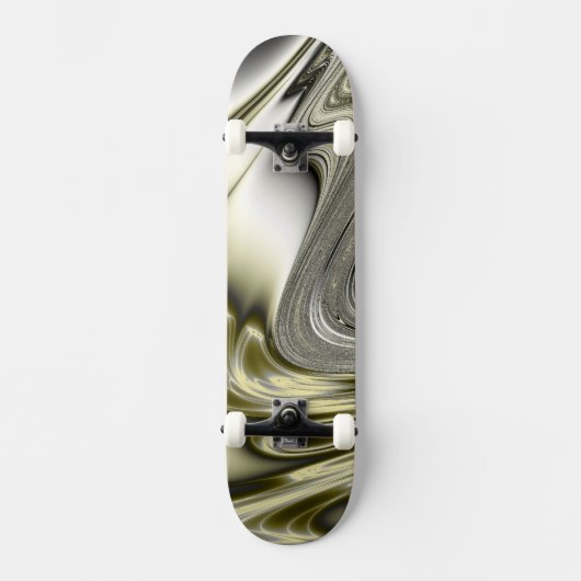 Skateboard Fractale d'or de fleur (Recto)