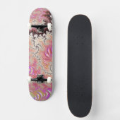 Skateboard Fractale rose funky (Recto)