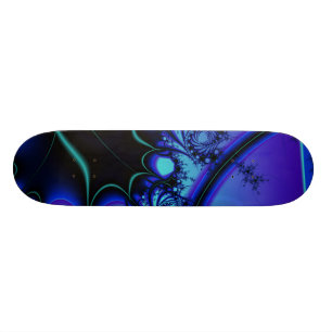 Skateboard Fractales à la planche à roulettes crépusculair