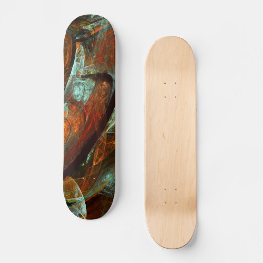 Skateboard Fractionner l'art Abstrait (Recto)