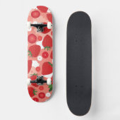 Skateboard Fraise - planche à roulettes (Recto)
