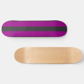 Skateboard Frappes de course Fuchsia en fibre de carbone (Horz)