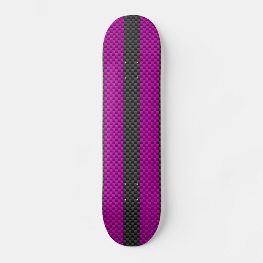 Skateboard Frappes de course Fuchsia en fibre de carbone (Recto)