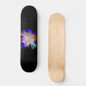 Skateboard Frau mit Pferd (Recto)