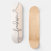 Skateboard Freedom Minimalist Typography Design (Recto)