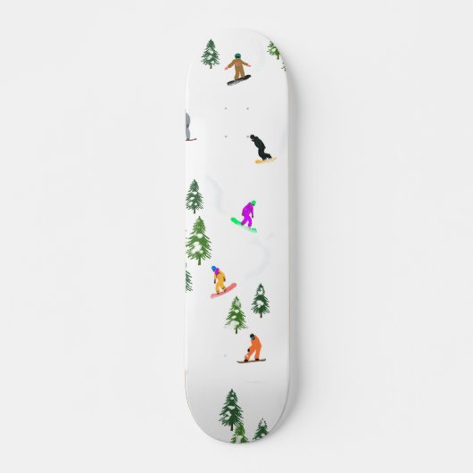 Skateboard Freeride Snowboarder Illustration de snowboard (Devant)