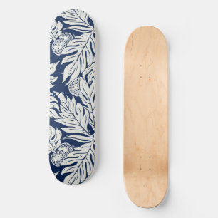 Skateboard Fruit à pain ulu Hawaïen Tropical en indigo