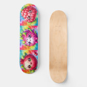 Skateboard Fruit du dragon heureux Tie-Dye (Recto)