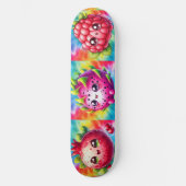 Skateboard Fruit du dragon heureux Tie-Dye (Recto)