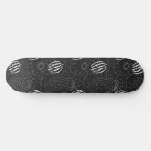 Skateboard Fruit sans couture motif noir et blanc Tropical (Horz)