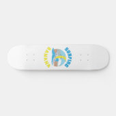Skateboard Fruit surf banane surf illustration fruit océan (Horz)