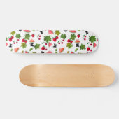 Skateboard Fruits frais sans fil Berries Aquarelle (Horz)