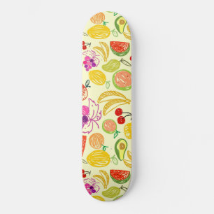 Skateboard Fruity Pattern