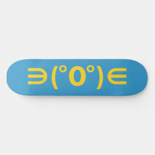 Skateboard Fugu Kaomoji Emoticon japonais