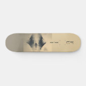 Skateboard FUJI - Minimalist Sumi-e Ink (Horz)