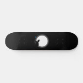 Skateboard Full Moon Black Cat And Stars (Horz)
