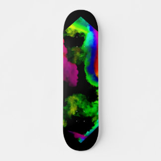 Skateboard fumée arc-en-ciel