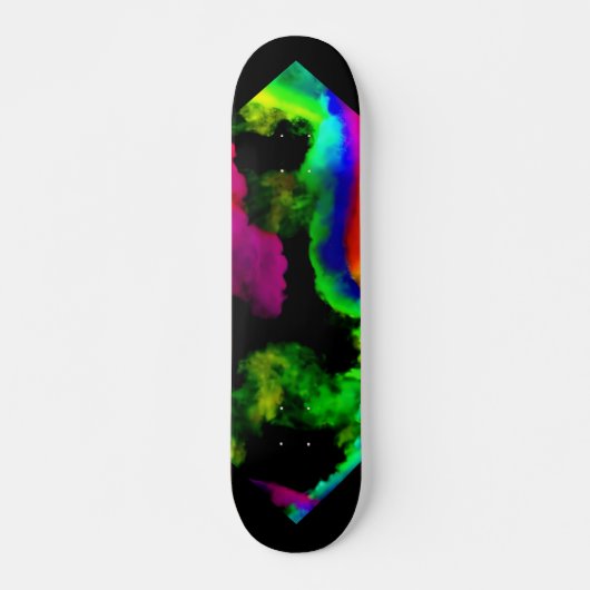 Skateboard fumée arc-en-ciel (Devant)