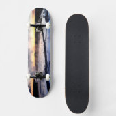Skateboard Fumée de geyser au coucher du soleil (Recto)