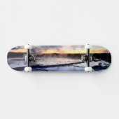 Skateboard Fumée de geyser au coucher du soleil (Horz)